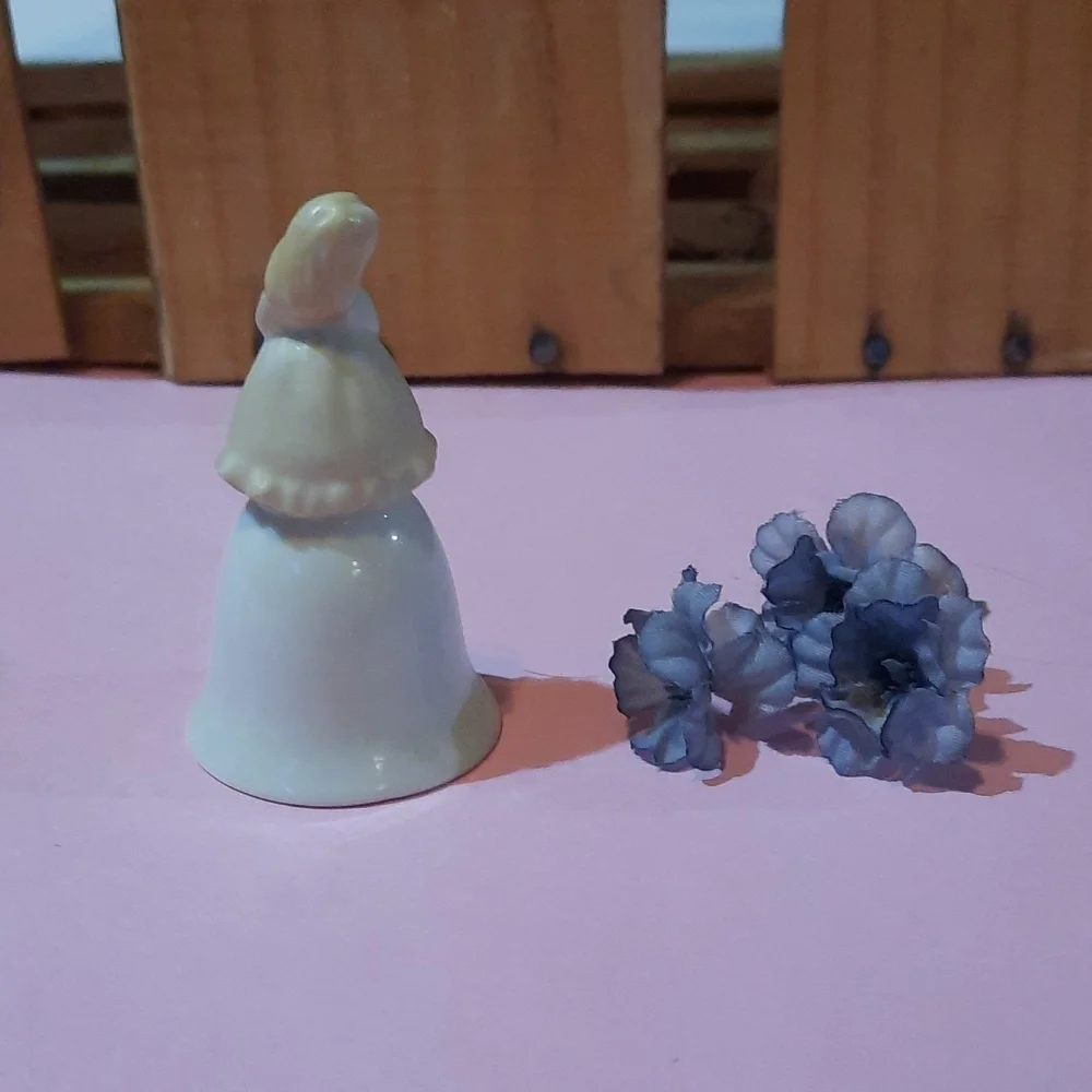 Vintage Miniature birthday girl February Bell